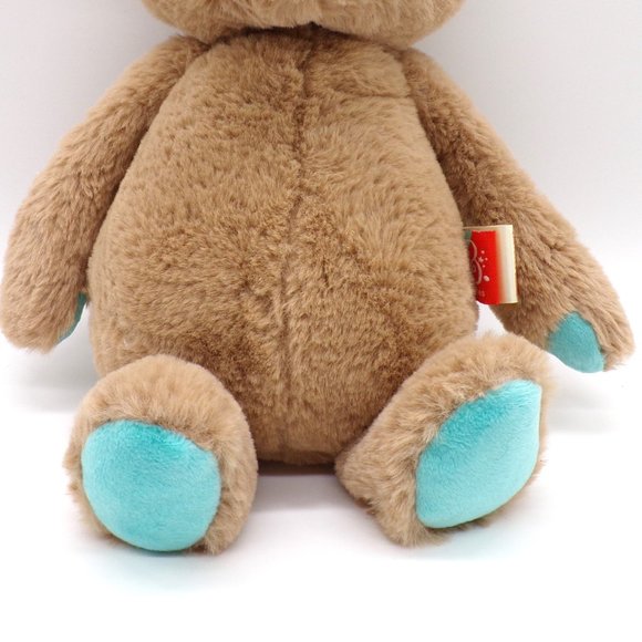 B Softies Brown Teddy Bear Plush 11" Cara-Mellow Blue Paws Baby Stuffed Toy 2019 - Picture 4 of 7